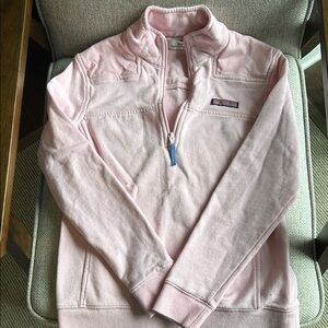 Vineyard Vines Light Pink Half-Zip Sweater